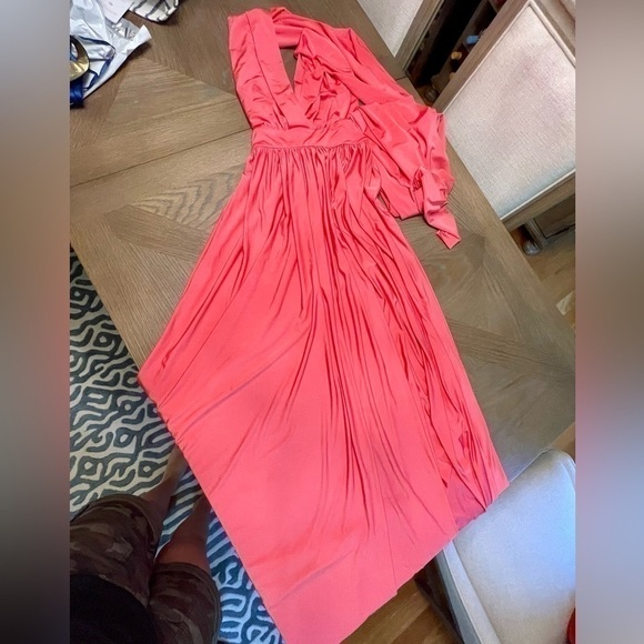 DAVID’S Bridal Infinity Multi Way Dress - Coral - Picture 8 of 10